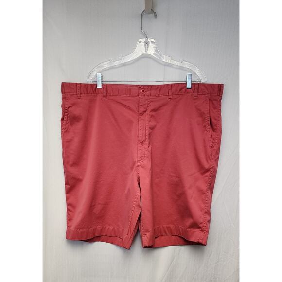 CREMIEUX SOHO Men's Flat Front Cotton Blend Chino Shorts Size 46 Color Pink - Picture 3 of 6